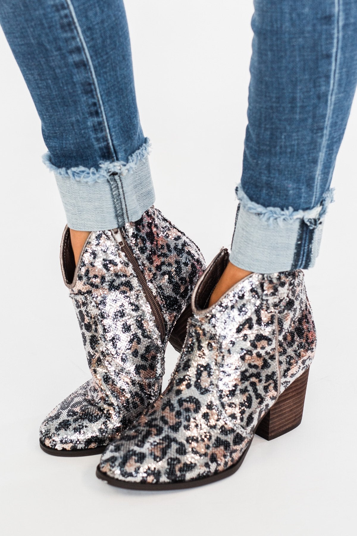 Very G Sprinkle Booties- Silver