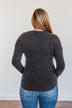 Dearly Beloved Long Sleeve Top- Dark Charcoal