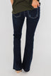 KanCan Non-Distressed Flare Jeans- Felicity Wash