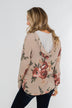 Well Wishes Floral Hoodie- Beige