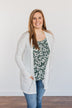 Vision Of Love Ribbed Knit Cardigan- Ivory