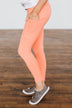 Pulse Basics Athleisure Leggings- Neon Orange
