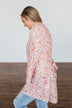 That Sweet Love Animal Print Kimono- Dusty Peach & Off White