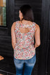 Love To Give Floral Tank Top- Ivory, Rust, & Forest Green