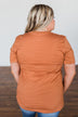 "Pumpkin Spice And Everything Nice" Graphic Tee- Burnt Orange