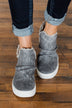 Very G Josie High Top Sneakers- Grey
