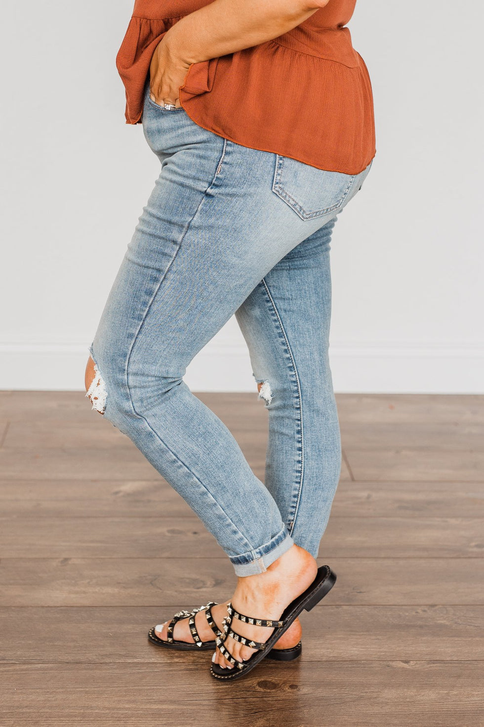 Eunina On The Bright Side Distressed Skinny main image 0