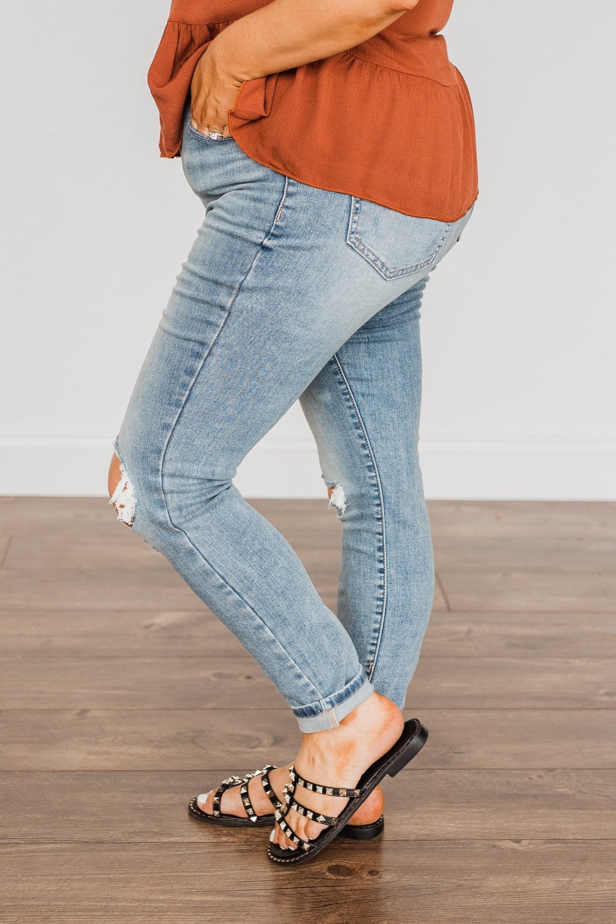 Eunina Distressed Skinny Jeans- Rya Wash