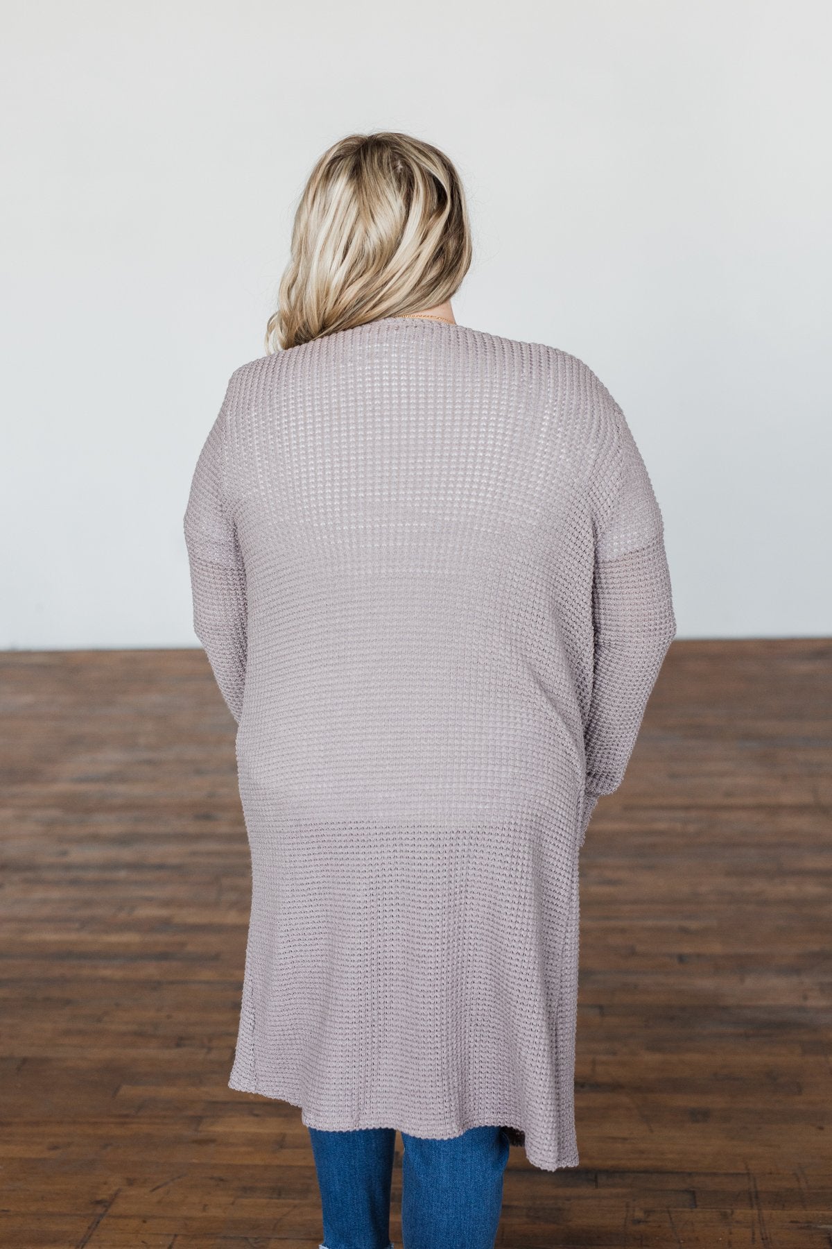 Stealing My Heart Long Knit Cardigan- Taupe