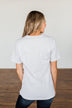 "Thankful" Pumpkin Graphic Tee- Heather Grey