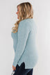 Feel This Moment V-Neck Sweater- Sky Blue