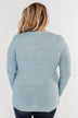 Feel This Moment V-Neck Sweater- Sky Blue