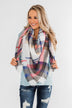 Feel This Moment V-Neck Sweater- Sky Blue