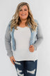 Layered Denim Hooded Jacket- Light Wash