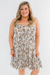 Saying Goodbye Floral Tie Dress- Ivory