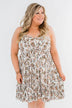 Saying Goodbye Floral Tie Dress- Ivory