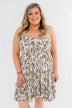 Saying Goodbye Floral Tie Dress- Ivory