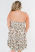 Saying Goodbye Floral Tie Dress- Ivory