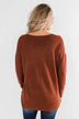 Truly Yours Sweater- Dark Rust