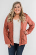 Walk With Me Cinch Jacket- Soft Rust
