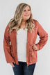 Walk With Me Cinch Jacket- Soft Rust