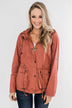 Walk With Me Cinch Jacket- Soft Rust