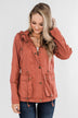 Walk With Me Cinch Jacket- Soft Rust