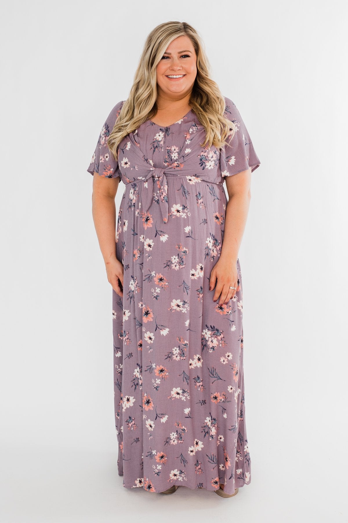 Holding Back This Feeling Cinch Maxi Dress- Lavender