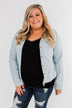 Cute In Chambray Long Sleeve Top- Light Denim