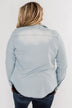 Cute In Chambray Long Sleeve Top- Light Denim