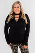 How Incredible Long Sleeve Top- Black