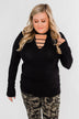 How Incredible Long Sleeve Top- Black