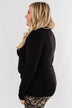 How Incredible Long Sleeve Top- Black