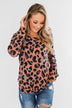 Eyes For Only You Leopard Top- Antique Rust & Black