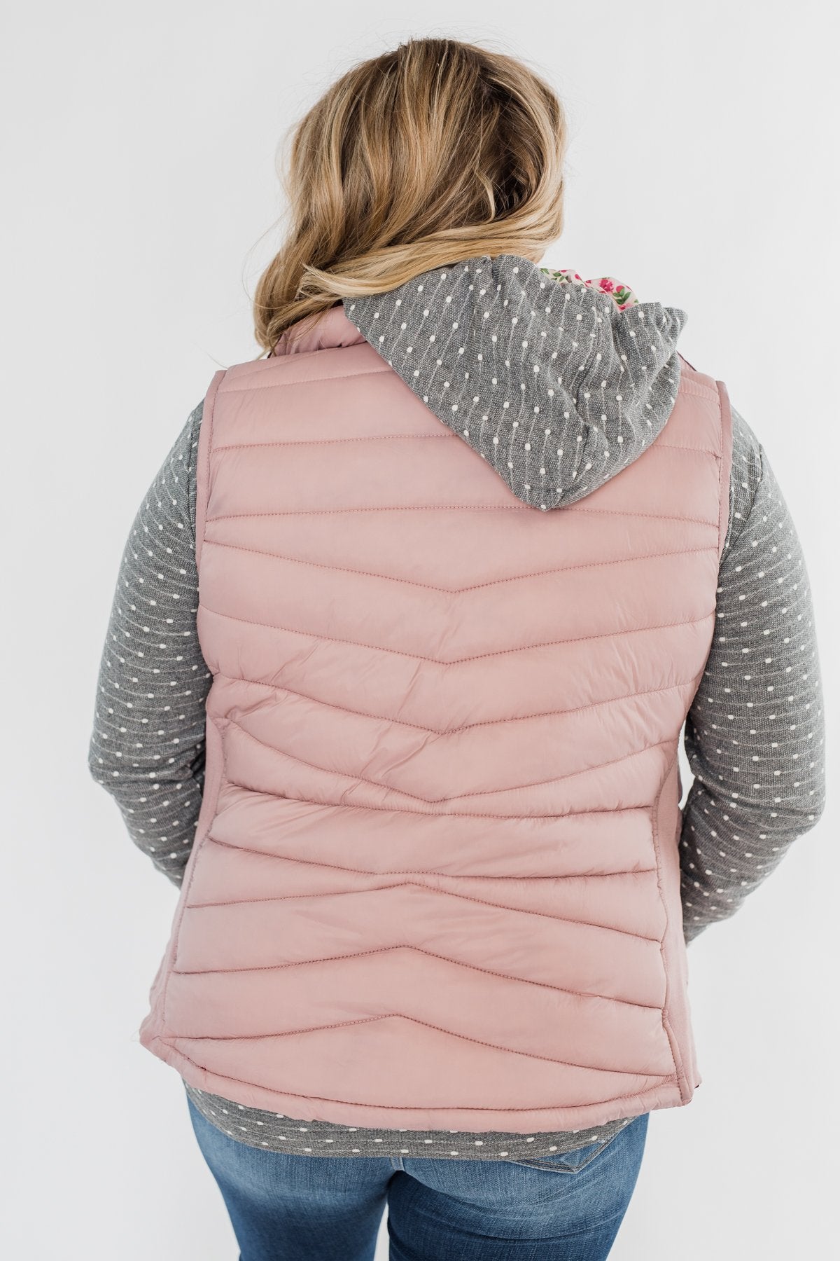 A New Journey Reversible Vest- Blush & Burgundy