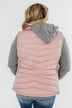A New Journey Reversible Vest- Blush & Burgundy