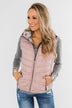 A New Journey Reversible Vest- Blush & Burgundy