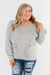 Feeling Brand New Ruffle Top- Heather Grey