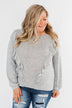 Feeling Brand New Ruffle Top- Heather Grey