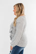 Feeling Brand New Ruffle Top- Heather Grey