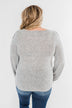 Feeling Brand New Ruffle Top- Heather Grey