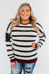 You Got it Bad Striped Top- Deep Red