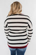 You Got it Bad Striped Top- Deep Red