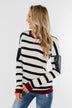 You Got it Bad Striped Top- Deep Red