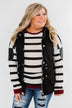 You Got it Bad Striped Top- Deep Red