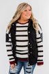 You Got it Bad Striped Top- Deep Red