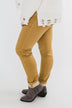 Rubberband Colored Skinny Jeans- Mustard