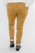 Rubberband Colored Skinny Jeans- Mustard