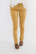 Rubberband Colored Skinny Jeans- Mustard