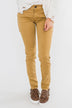 Rubberband Colored Skinny Jeans- Mustard